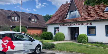 Außenperspektive Schwansen Apotheke 