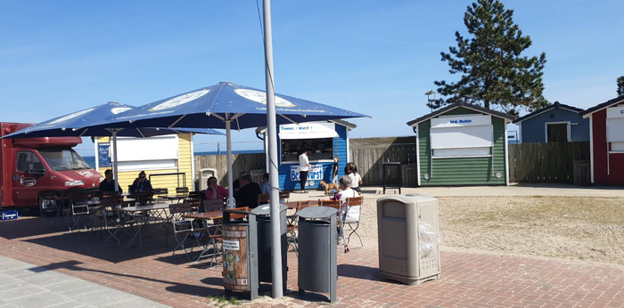 Imbissbuden in Damp