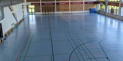 Innenraum Odins Sporthalle